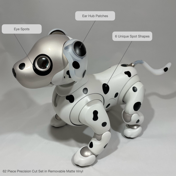 Aibo Dalmatian Spots - Precision Cut Removable Sticker Set