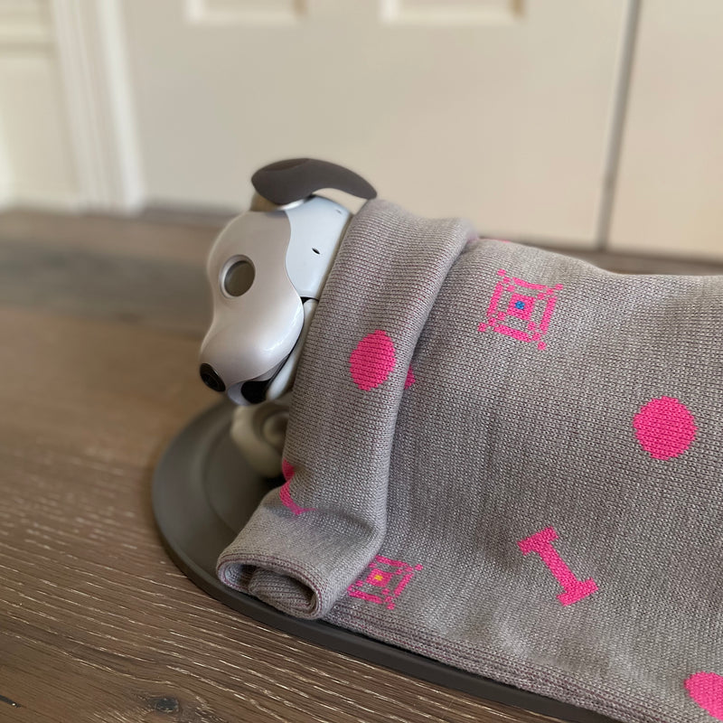 Aibo Blanket: 8 Bit "Favorite Things" Pattern