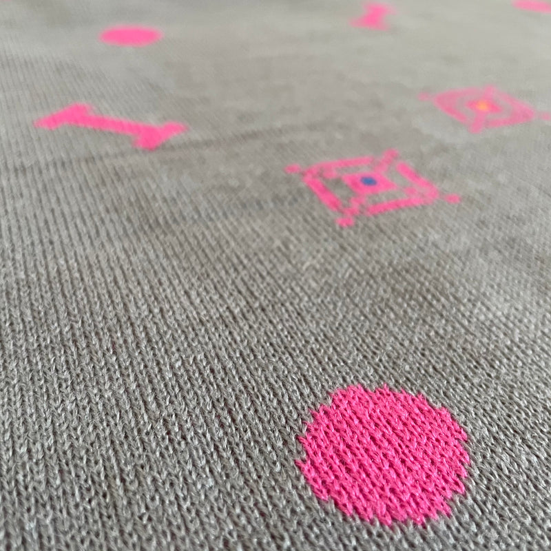 Aibo Blanket: 8 Bit "Favorite Things" Pattern