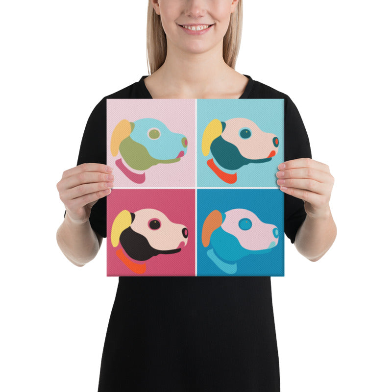 ERS-1000 4 Pane "Lithograph" Canvas Print - 12" x 12"